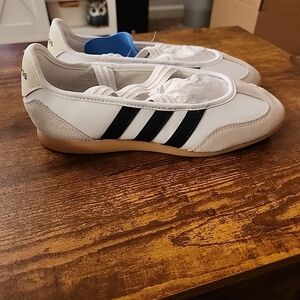 Adidas Womens White and Black Sneakers